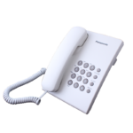 Стационарен телефон Panasonic KX-TS500 - бял
